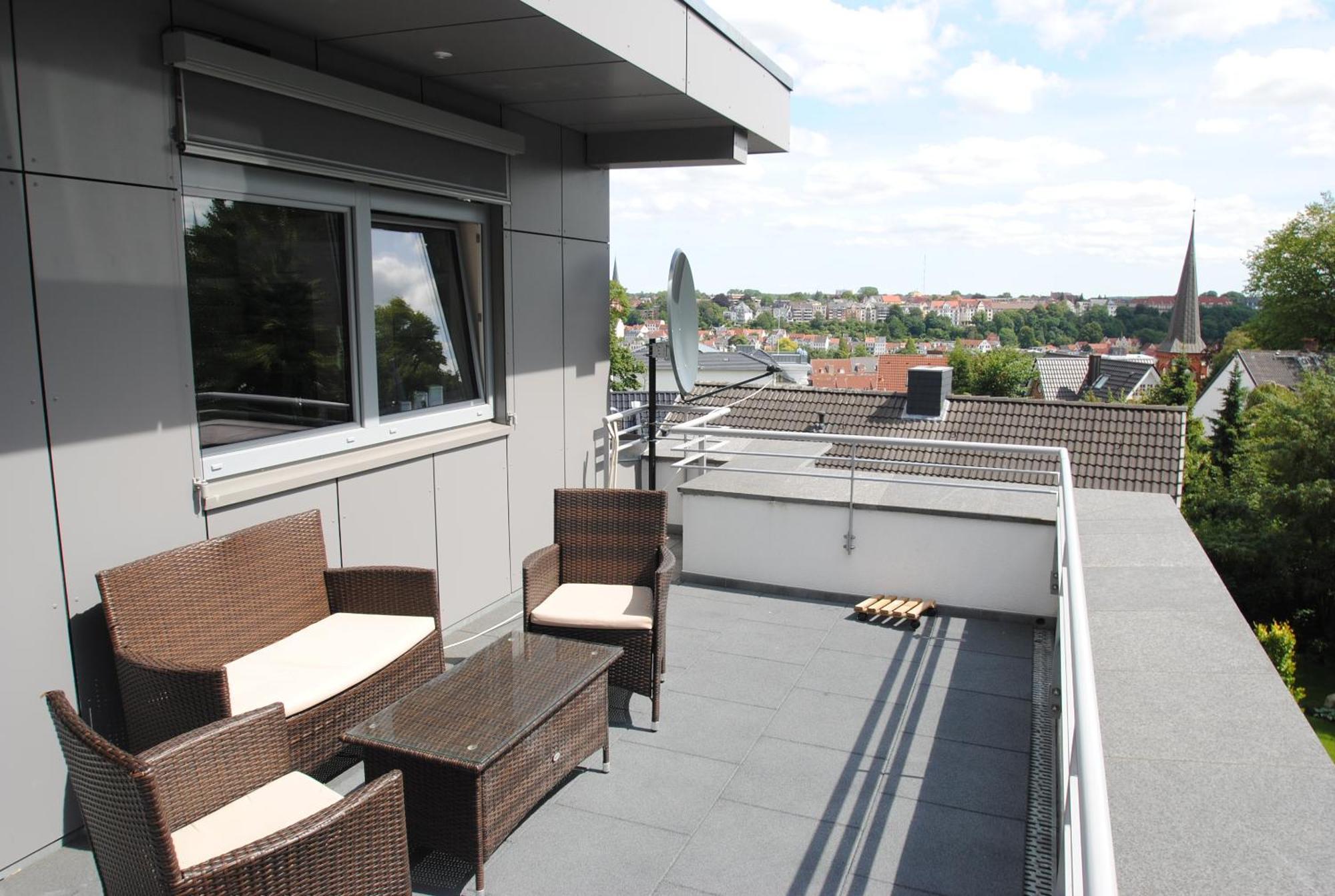 Fewo1846 - Penthouse Museumsberg - Zwei Schlafzimmer Und Zwei Baeder Mit Dachterrasse Flensburg Eksteriør bilde